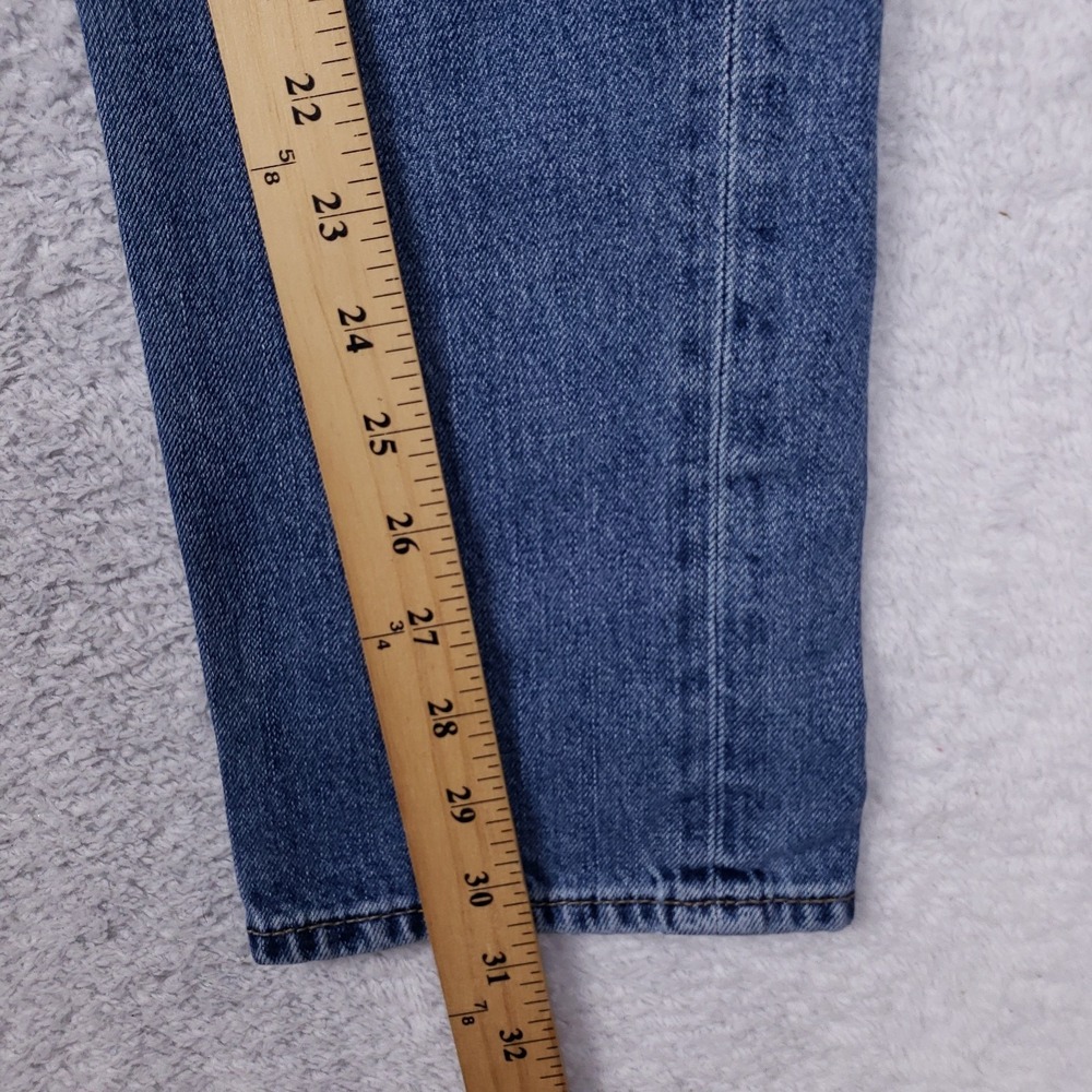 Abercrombie & Fitch Distressed Button Fly Jeans 30x30 Blue - Picture 6 of 12